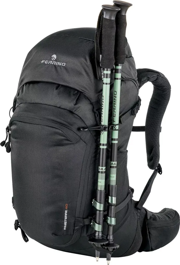 Sac à dos Ferrino Finisterre 40 noir idéal pour le GR20 et les treks