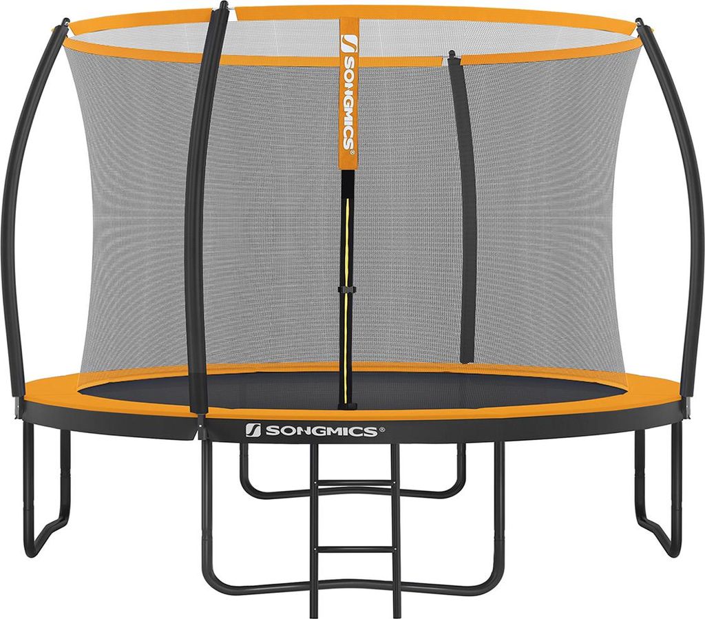 Trampolin Ø 305 cm schwarz-orange