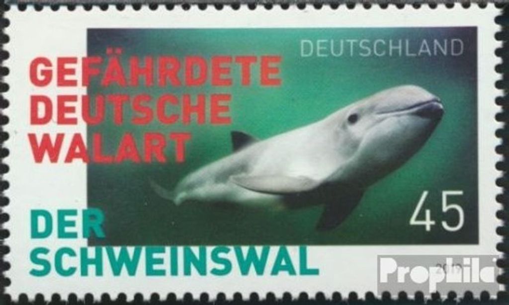 Briefmarken BRD (BR.Deutschland) 2019 Mi 3436 (kompl.Ausg.) postfrisch Schweinswal
