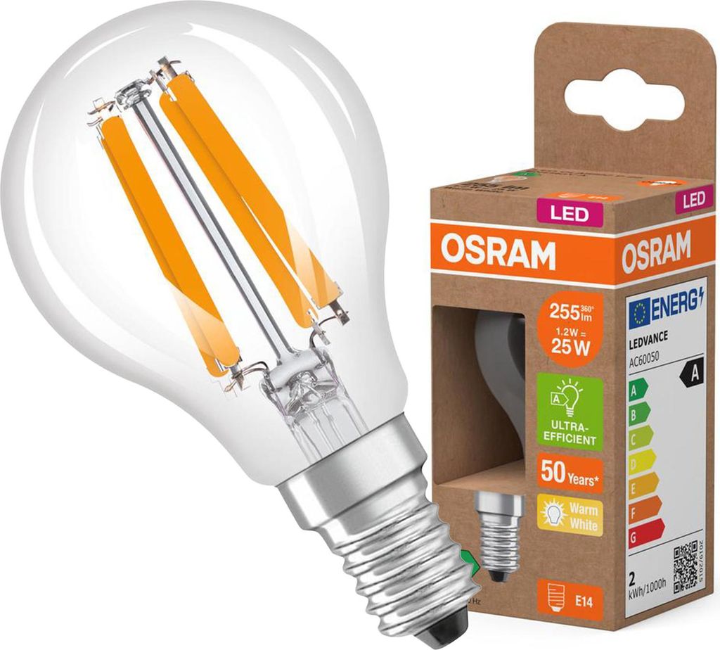 OSRAM LED Classic P 25 Filament Klasa efektywności Zdjęcie produktu 