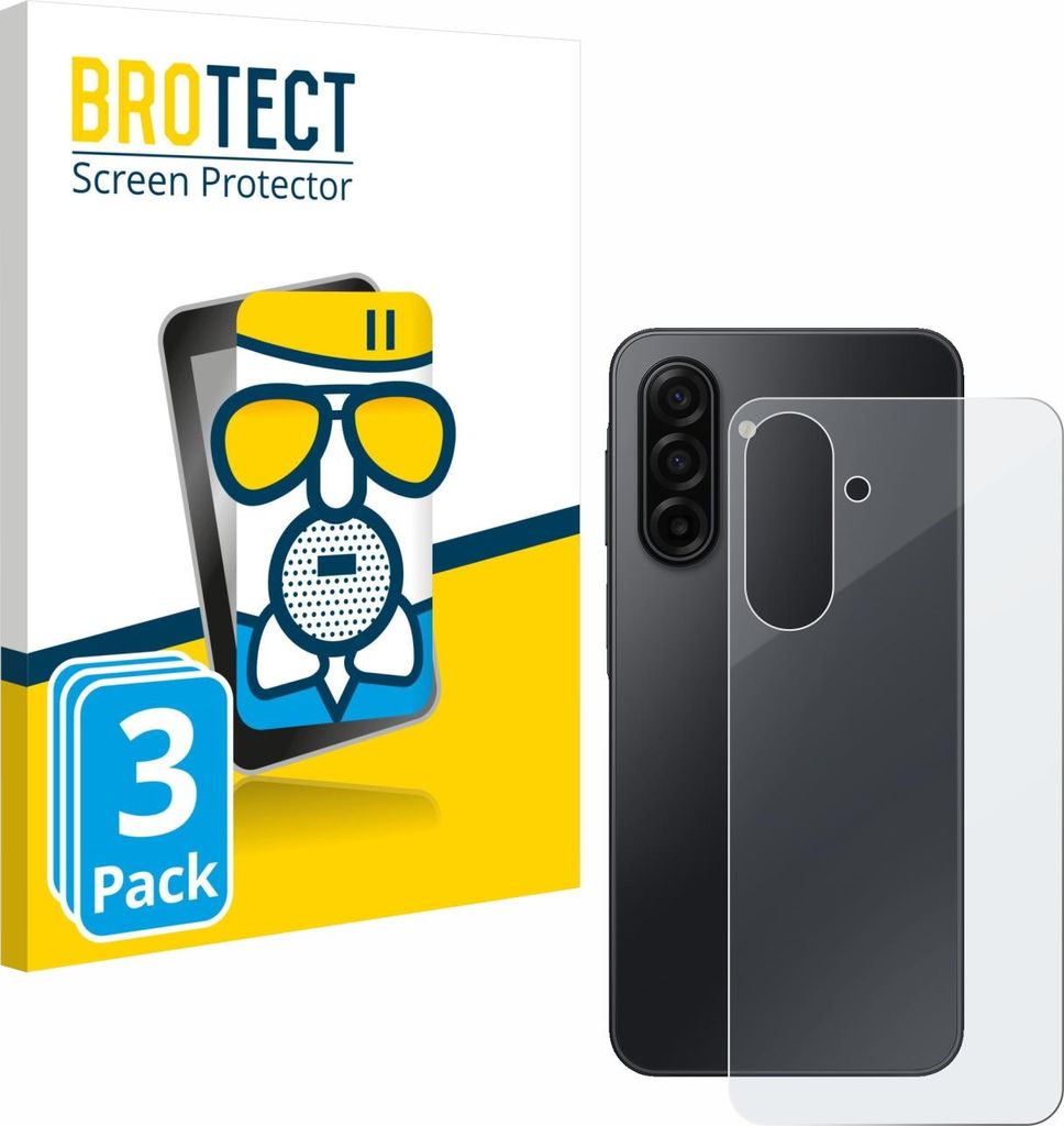 3x BROTECT Entspiegelungs Schutzglas für Samsung Galaxy A17 5G (Rückseite) Schutzfolie Panzer Folie Glas Display Schutz matt