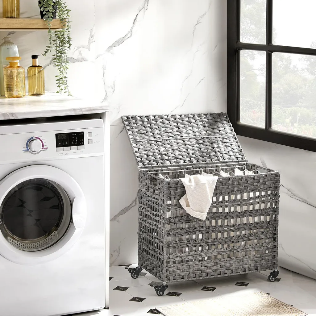 Panier à linge 3 compartiments pour trier facilement - Adieu au désordre - 2
