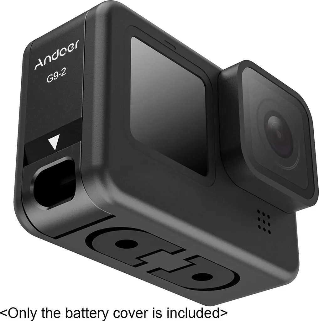 Andoer G9-2 Copertura Batteria Metallo per GoPro 9 10 11 | Vlog Power
