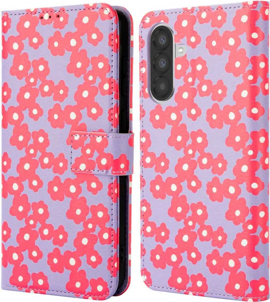 Custodia a libro imoshion Design Samsung Galaxy A36 - Dusty Rose Blossoms