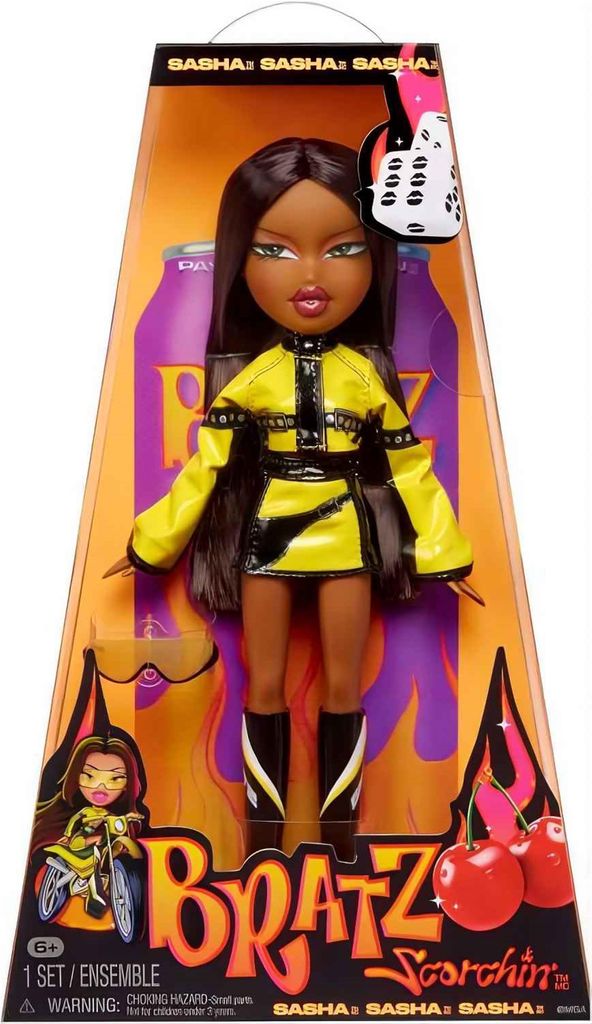 Bratz Scorchin' Pop – Sasha, Modepop, Vrouwen, 4 jaar, Productafbeelding 