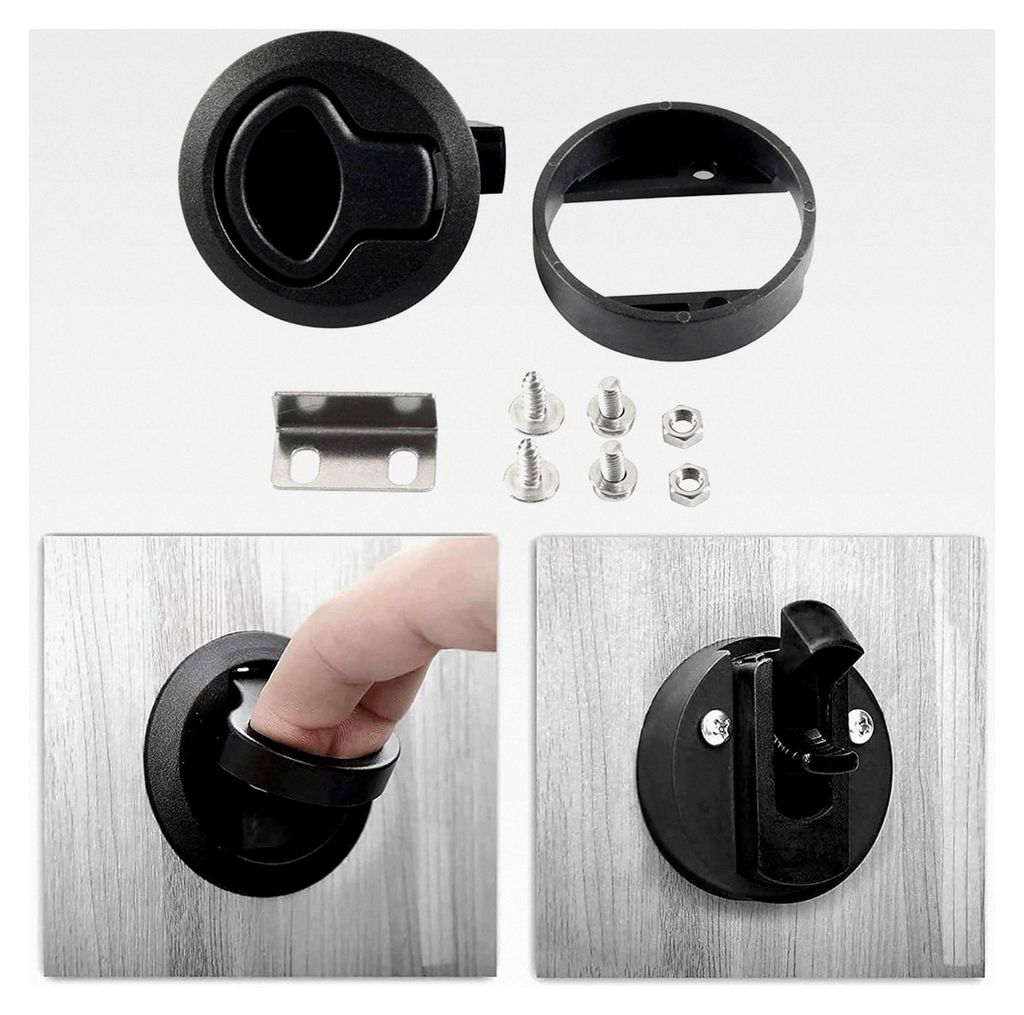 Edelstahl Flush Pull Latch für Möbel und Boote, 2 Stück
