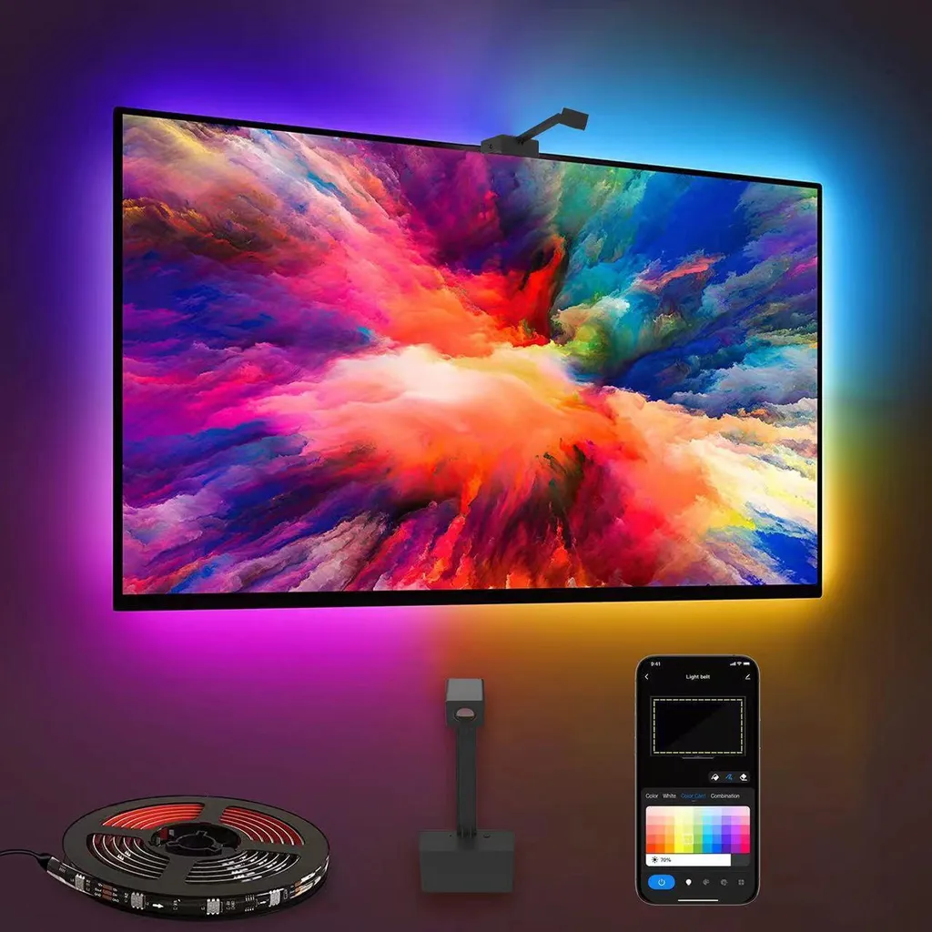 INF Rétro-éclairage LED Immersif avec Pilote de Synchronisation USB-TV