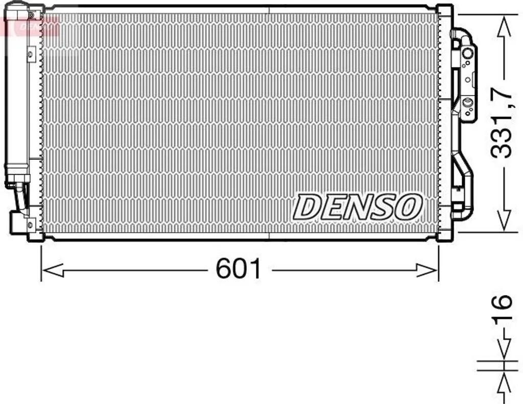 Radiateur de clim DENSO DCN05105 pour BMW F22 F30 F87 F32 64509335363