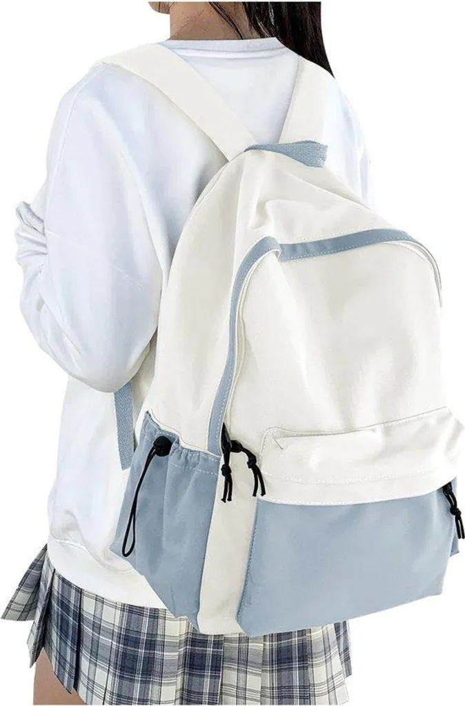 Sac à dos informatique 14 pouces bleu et blanc - Bagagerie légère City