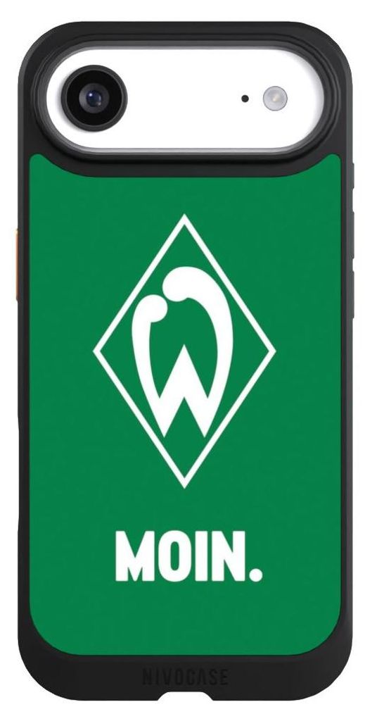 NIVOCASE Hülle für Apple iPhone Air Handyhülle NIVOcore Case Schwarz Moin Offizielles Lizenzprodukt SV Werder Bremen