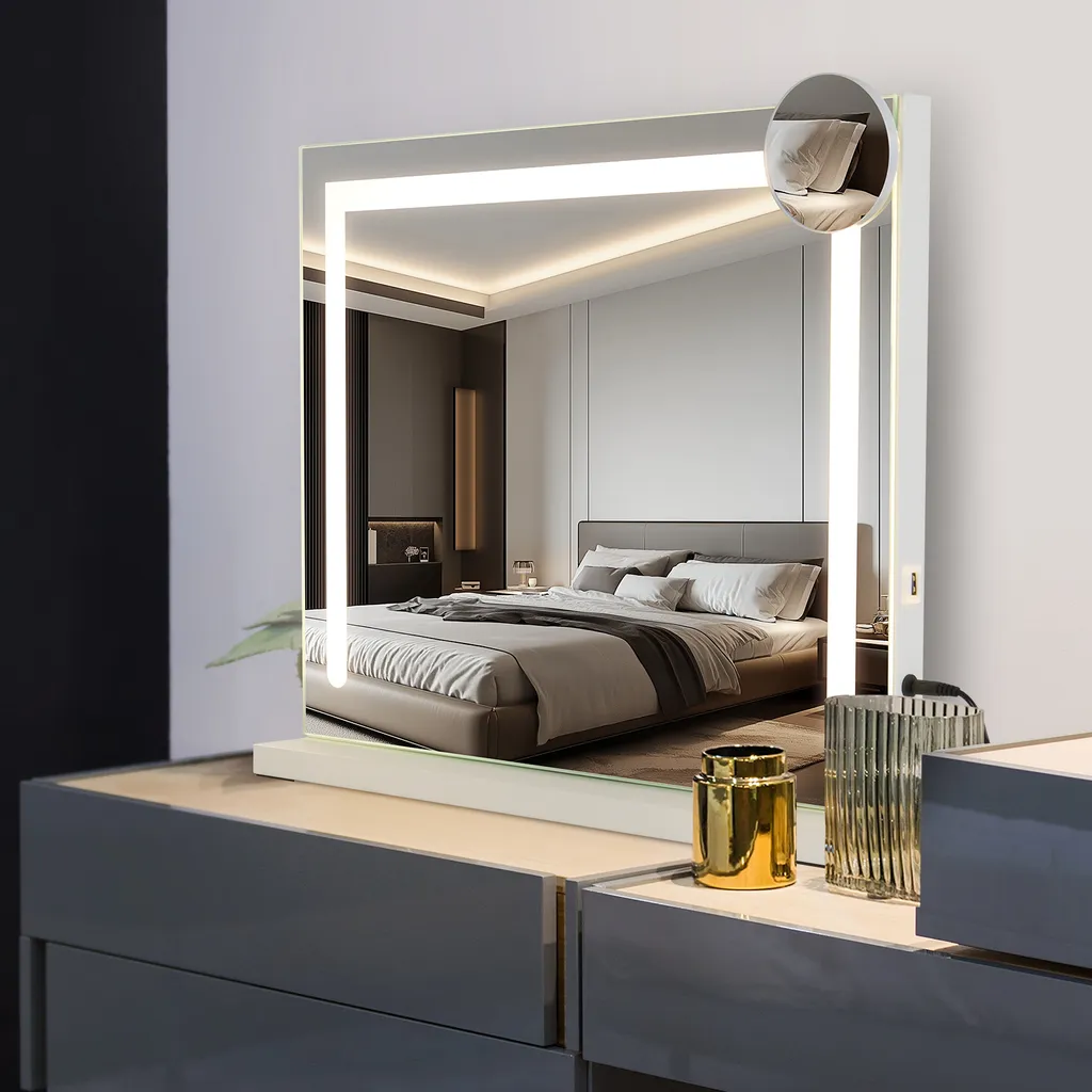 Luci LED per specchio da trucco, regolabili con controllo tattile, luci vanity per bagno, cavo USB, striscia LED per specchio da toilette | Leroy Merlin