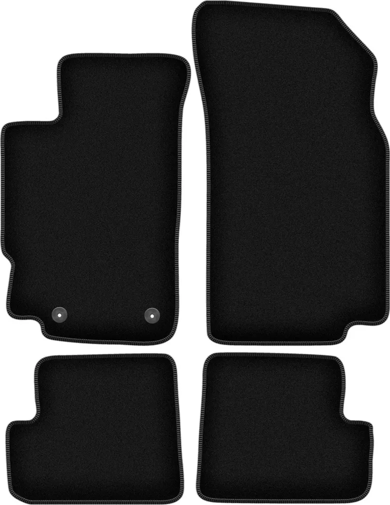 Set Tappetini Su Misura Peugeot 406 Coupé 1995-2004 Velluto Nero