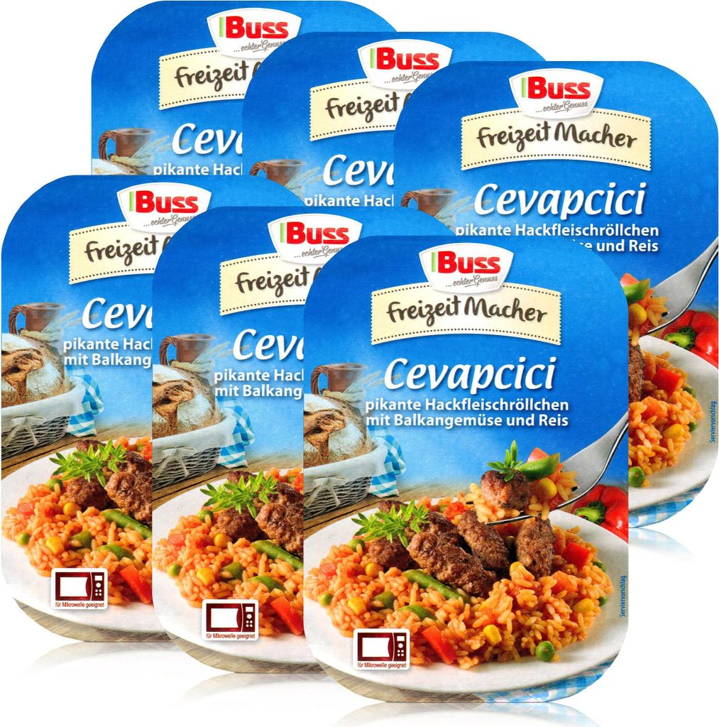 Buss Cevapcici mit Balkangemüse und Reis 300g- Produktbild 