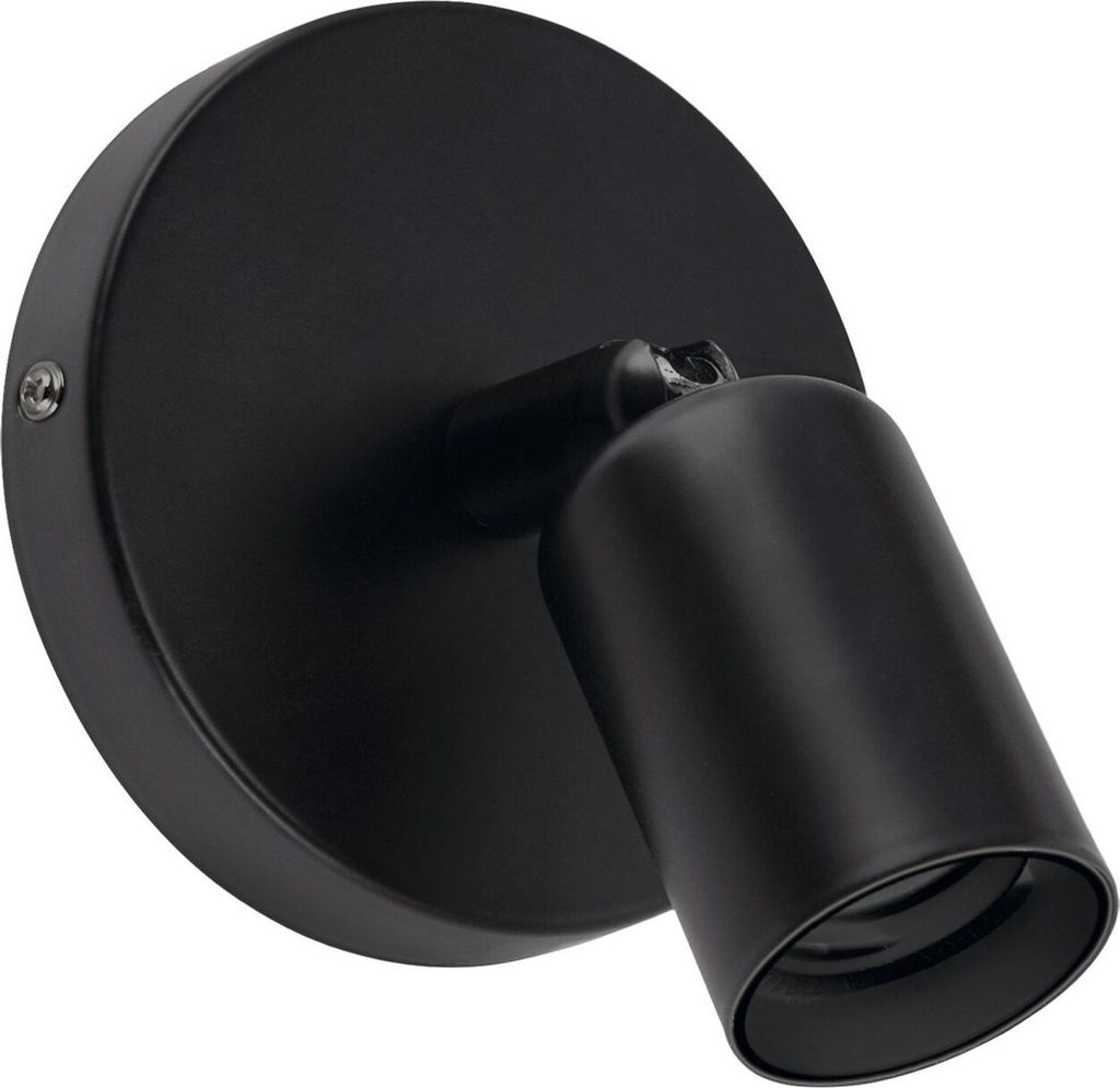 Wandspot Metall E27 verstellbar Schwarz Wandleuchte