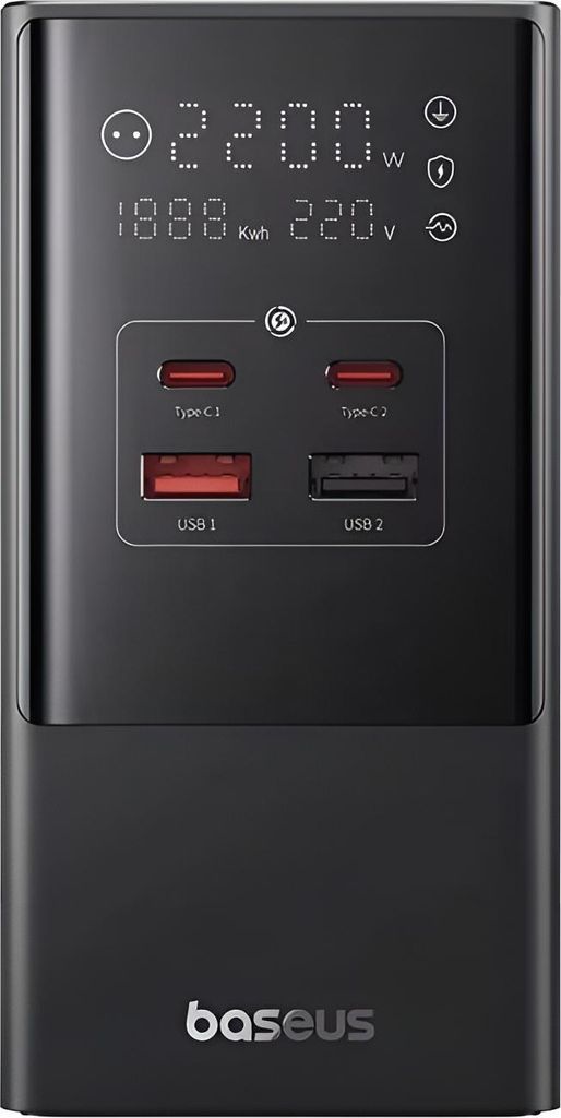 Baseus PowerCombo Tower Universale Nero AC Ricarica rapida Immagine del prodotto 
