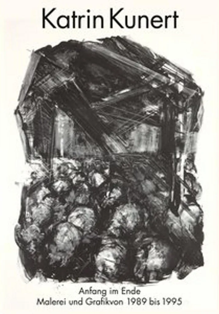 Livre d'art Anfang im Ende de Katrin Kunert avec peintures