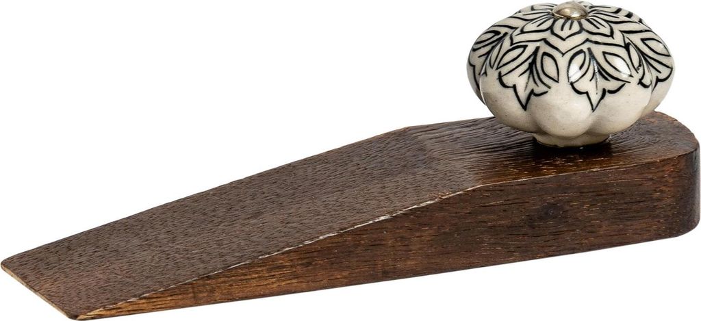 Traditionelle Vintage Tür Stopper Keil - Blumen-Design