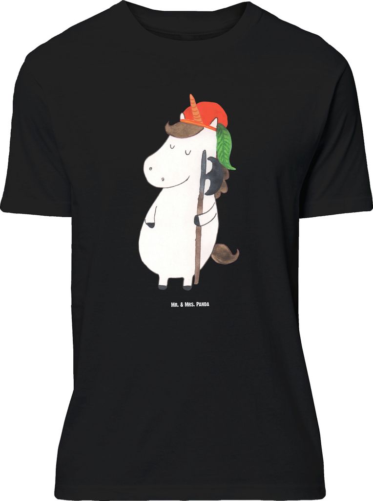 Mr. & Mrs. Panda Größe L T-Shirt Einhorn Junge - Schwarz - Geschenk, Shirt, Unicorn, Einhörner, mit Spruch, Tshirt, Mittelalter, Bube