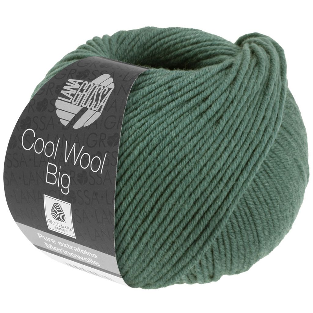 Lana Grossa Cool Wool Big 1004 Moosgrün 50g Produktbild 