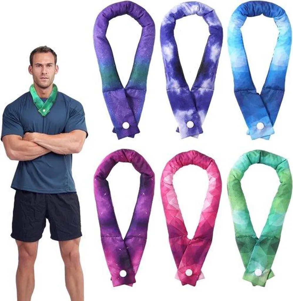 Bandana rafraîchissant pour randonnée et équitation - Cravate sport 63cm