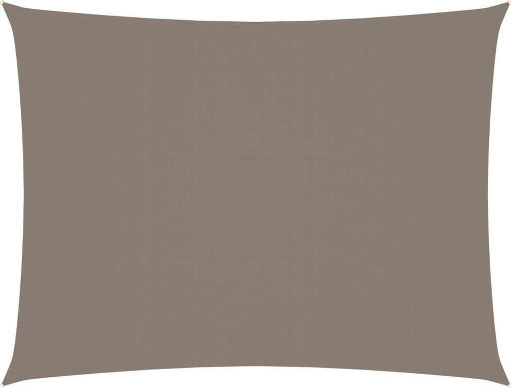 Sonnensegel Oxford-Gewebe Rechteckig 5x7 m Taupe