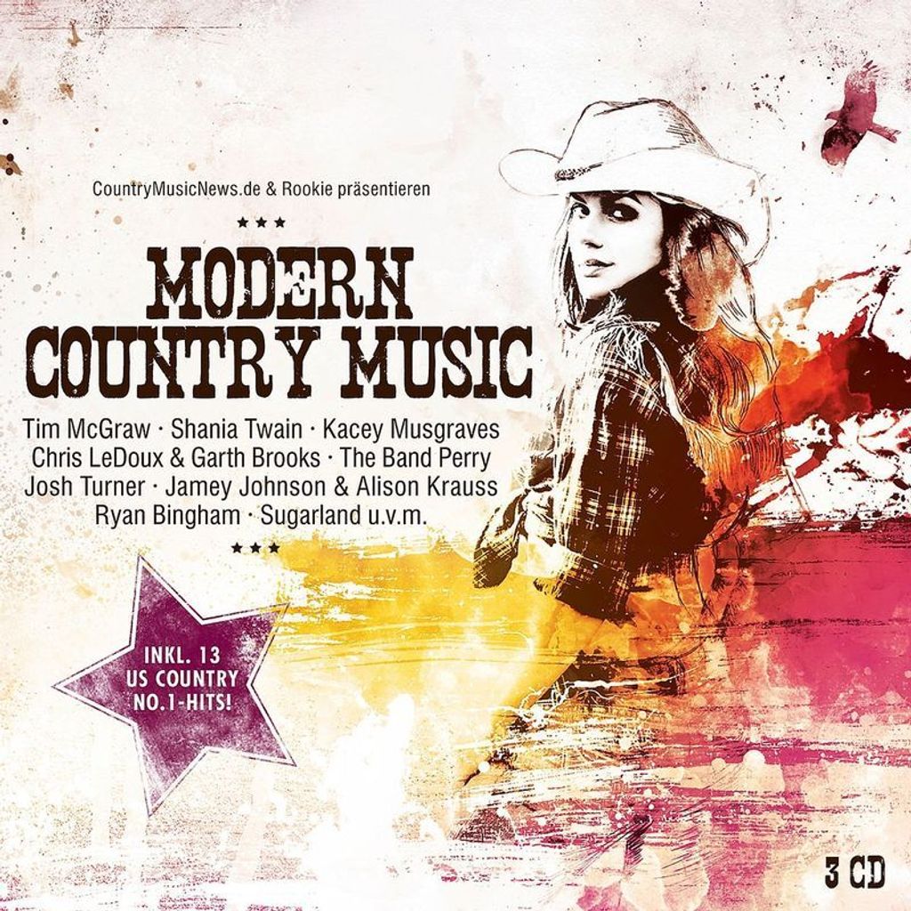 Various: Modern Country Music - Brunswick - (CD / M) Obrázok produktu 