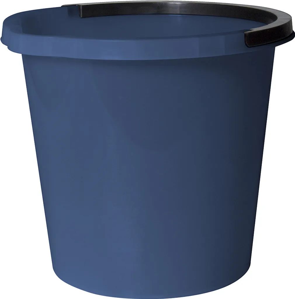 Seau 10L bleu foncé Plast Team ATLANTA robuste avec bec verseur précis