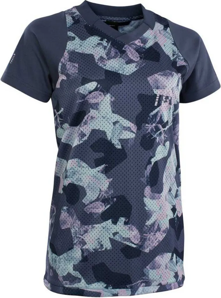 Maglia Donna ION Scrub Enduro Blu XS - Stile e Protezione in MTB