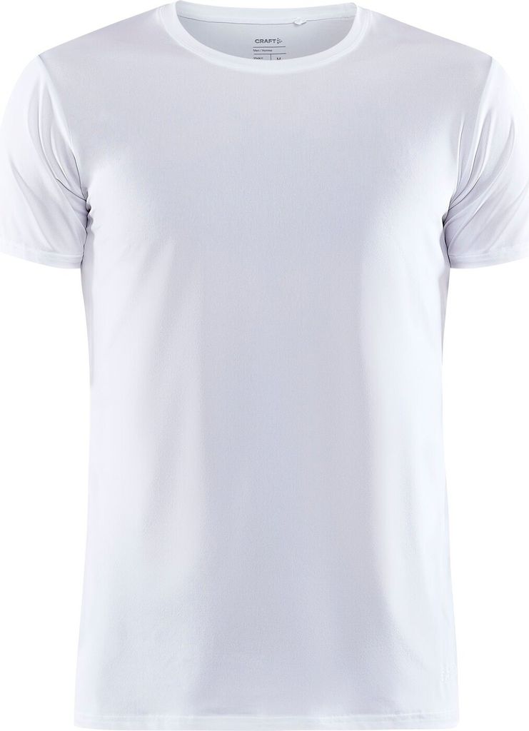 Craft Herren Sportunterwäsche Funktionsunterhemd T-Shirt Essential Core Dry Tee, Farbe:Weiß, Größe:XL, Artikel:-900000 white