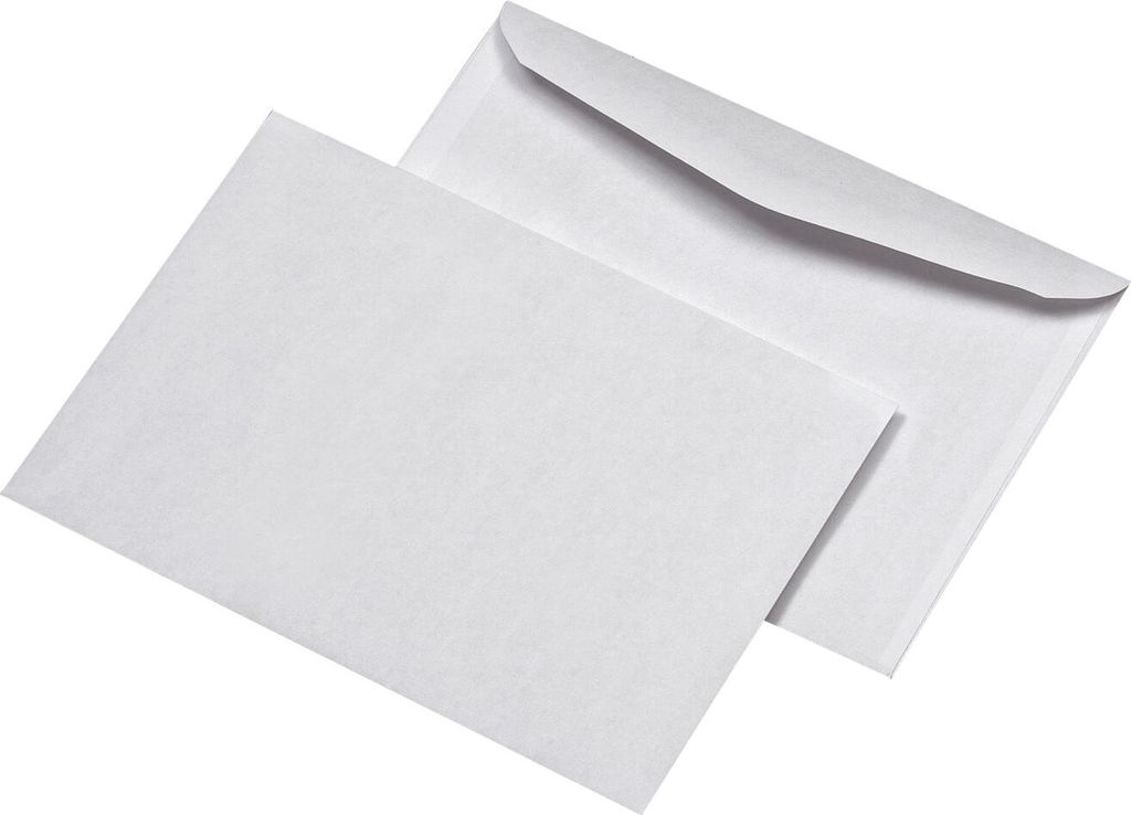 mayer-network 231070 Briefumschläge B6, ohne Fenster, nassklebend, 75 g/qm, 1000 Stück