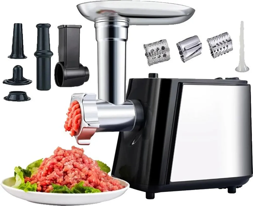 Tritacarne Elettrico 1000W per Macinato Fresco Senza Conservanti