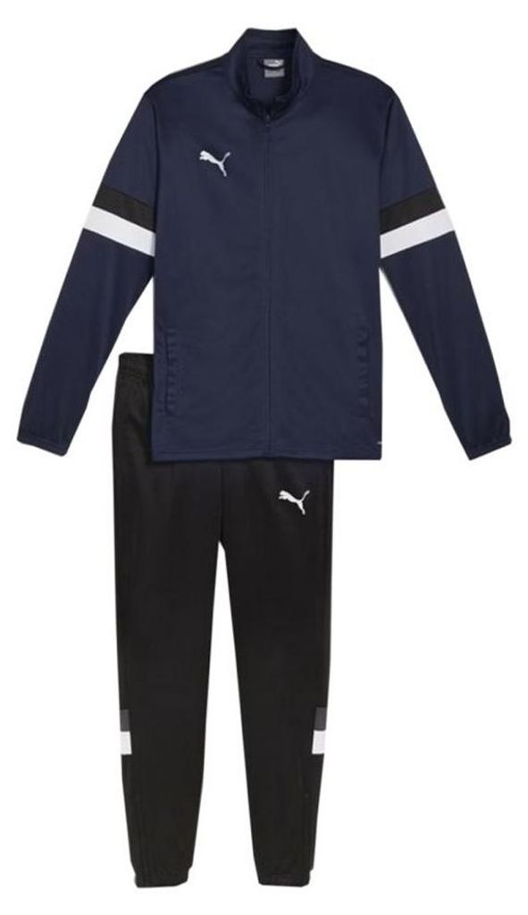 Puma - "Team Rise" Trainingsanzug für Herren PP6046 (S) (Schwarz/Dunkles Marineblau)