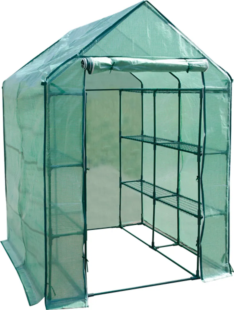 Serra Biotopia 2m² 143x143x195 cm: 12 Ripiani per il Tuo Orto Domestico