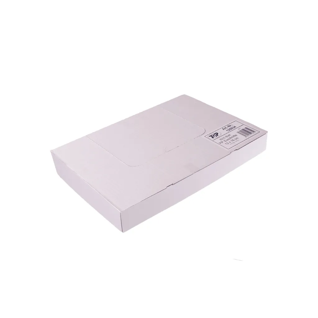 Sachet PP 12x18cm TOP-Plast Haute Transparence avec Découpe de Précision