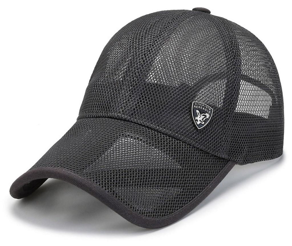 INF Baseballcap Polyester UV Schutz atmungsaktiv für Outdoor 25x18x10cm Dunkelgrau