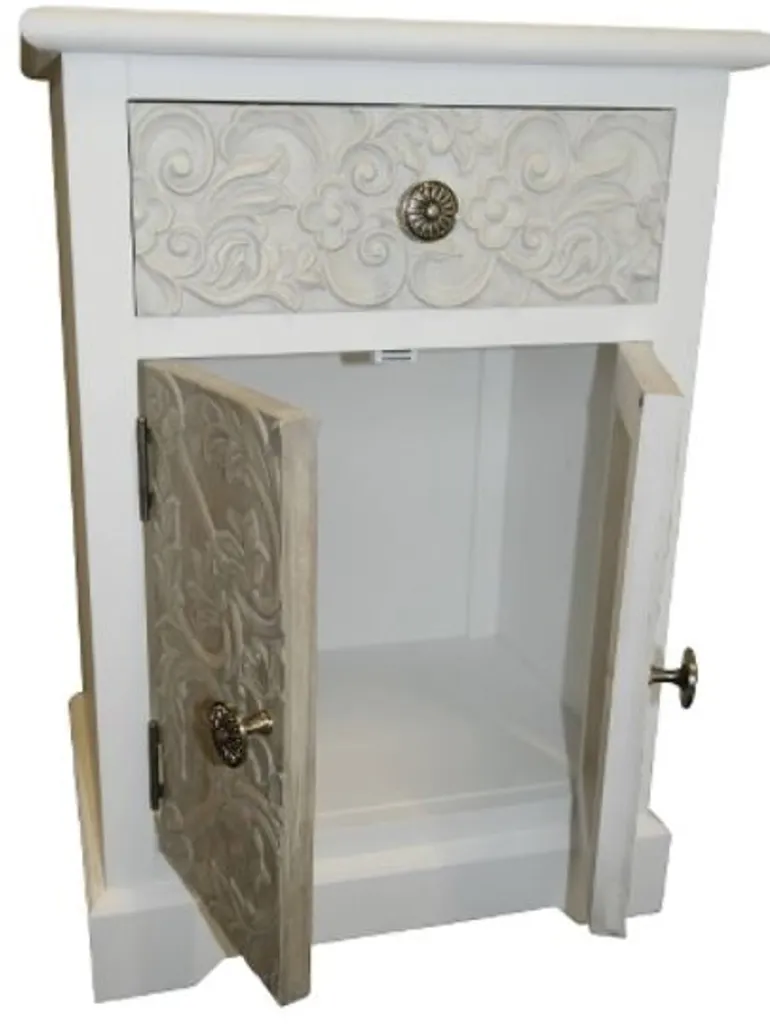 Solution de rangement pour petits espaces : Commode rustique 64 cm - 3