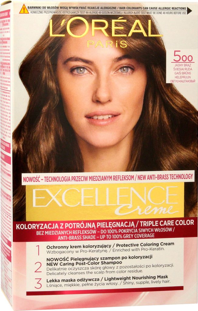 L'Oreal Paris Excellence Creme Farba do włosów 500 Jasny Obrázek produktu 