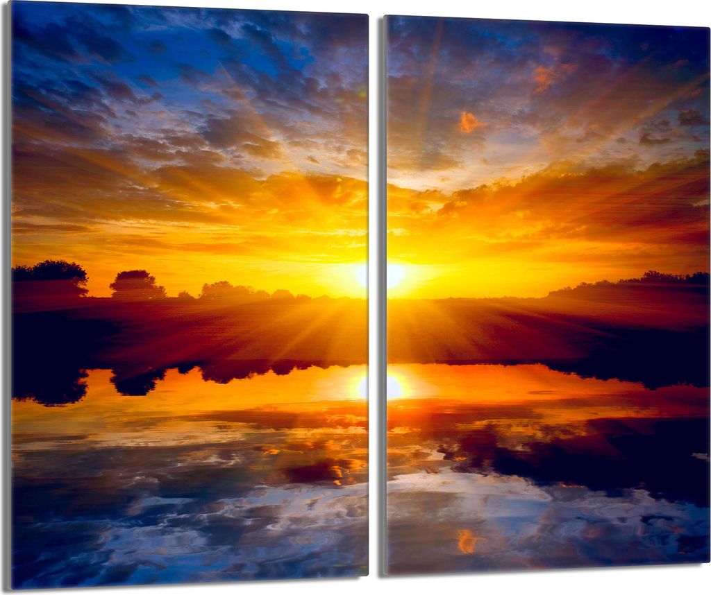 Glasschutzplatte für den Herd 2x30x52 Sun