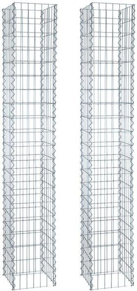 Gabionen-Säule 200cm Höhe 2er 30x30 cm Steinkorb Produktbild 