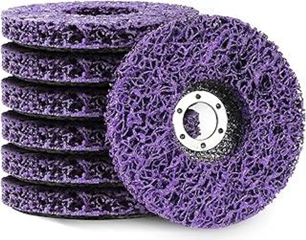 Set 7 Dischi Abrasivi CSD 125 mm UVVRUR Viola - Antiruggine Professionale
