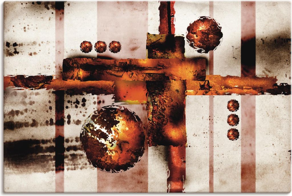 ARTland Leinwandbild Schöne Abstraktion X Größe: 90x60 cm