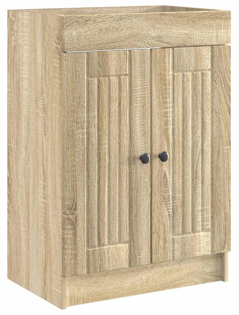 vidaXL Unter dem Waschbecken Badschrank Sonoma-Eiche
