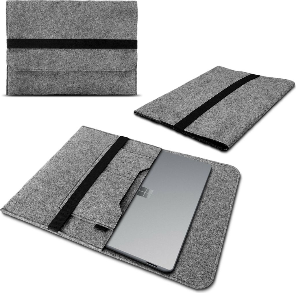 Schutzhülle für Microsoft Surface Laptop 7 15 Zoll Filz Tasche Sleeve HülleFarben:Grau
