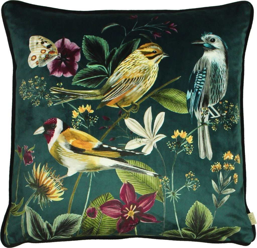 Evans Lichfield - Oiseau - Housse de coussin "Midnight Image du produit 