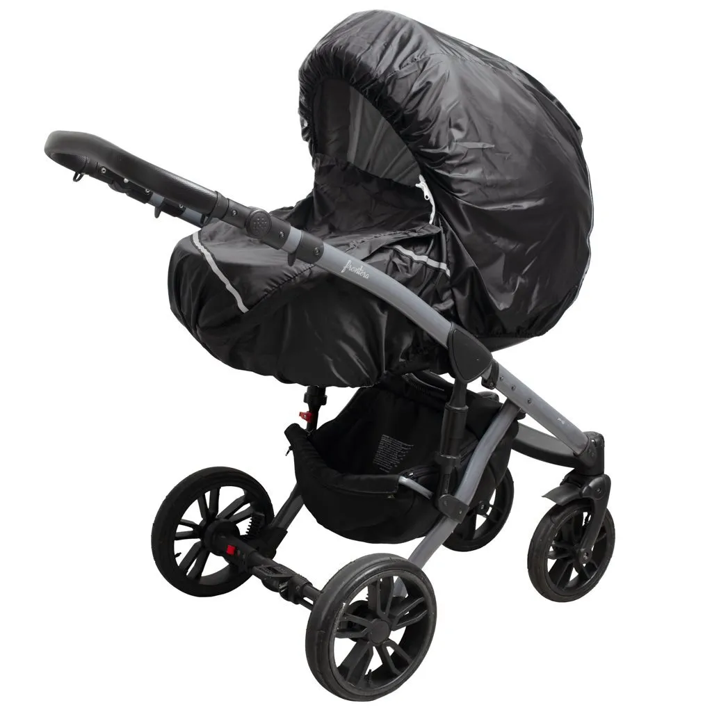 Protection de poussette noire New Baby Basic pour confort du bébé