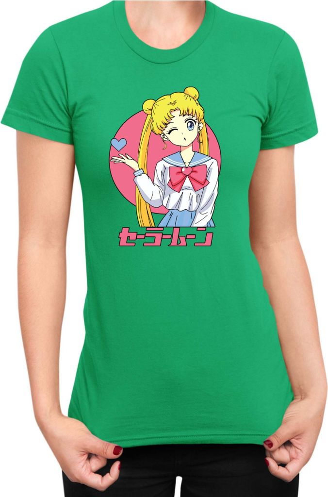 Damen T-Shirt Japan Anime Manga Sailor Anime Manga Moon 05 Sailor Princess, Lady M / Grün