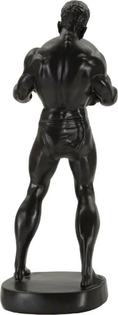 Statue Décorative Atlas en Résine Noire - Objet d'Art Design Intérieur