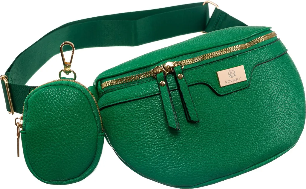 Rovicky Salacia: Marsupio Donna in Pelle Verde - Eleganza Kidneys
