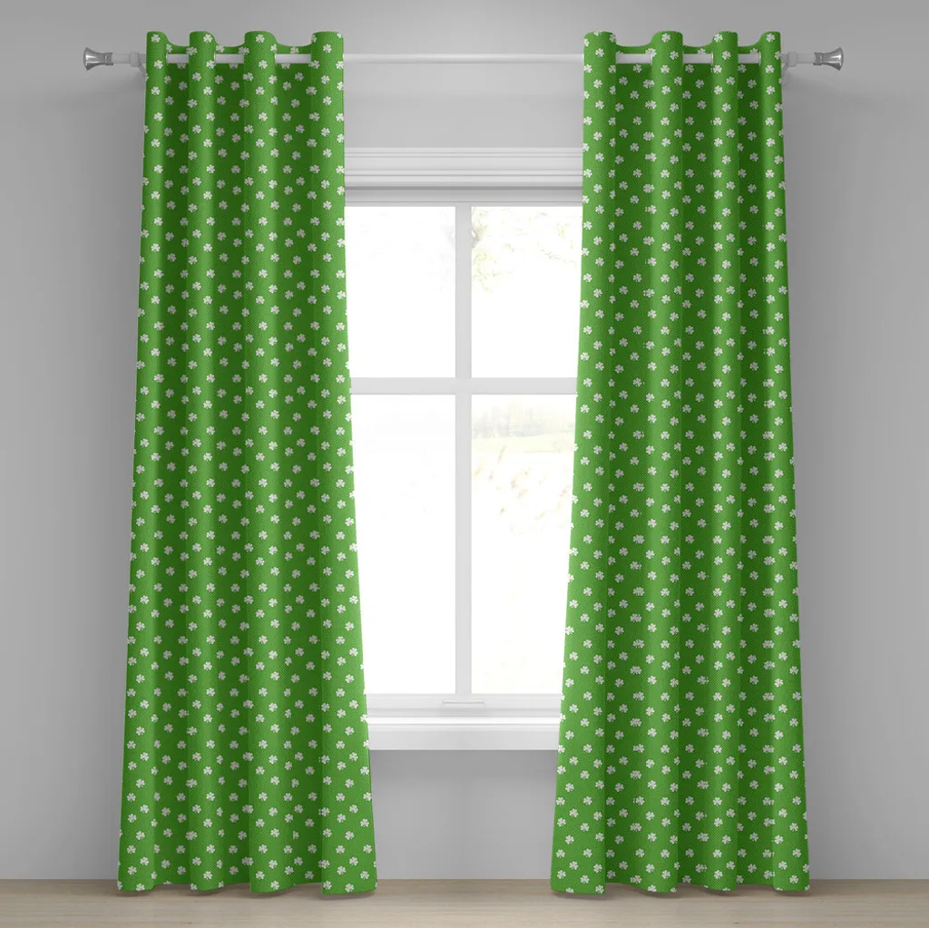 Tenda Decorativa Trifoglio Irlandese 280x175 - Look Vintage Verde Lime