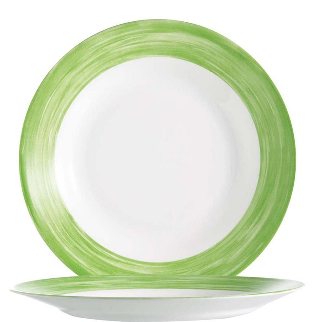Brush Green, serviesbord, plat, diameter 25,4 cm - 6 stuks Productafbeelding 